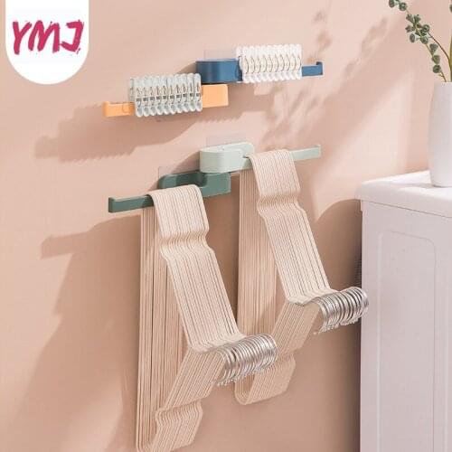Foldable Collect Clothes Clips Hanger Clothes Drying Rack Multifunction Plastic Clothes Hangers Home Storage Hangers Organizer