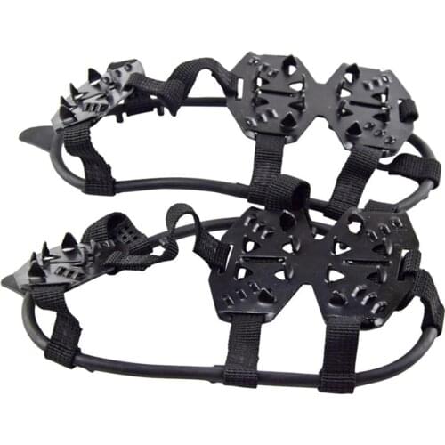 1 Pair 24 Studs Climbing Non-slip Snow Ice Cleats Crampons Shoes Cover Overshoes Outdoor Sports Accessories