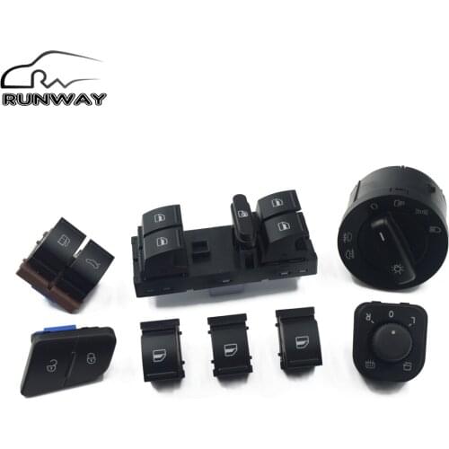 Fuel Tank Door Power Mirror Headlight Window Control Trunk Switch For Volkswagen VW Passat B6 CC 1K0 941 431N 3C0962125B