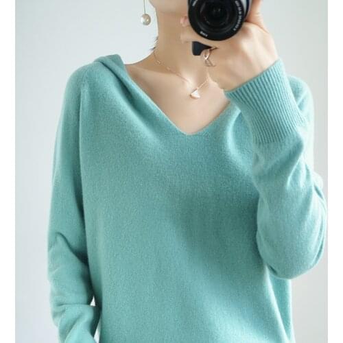 KOIJINSKY 2021 pure wool womens Hooded Sweater