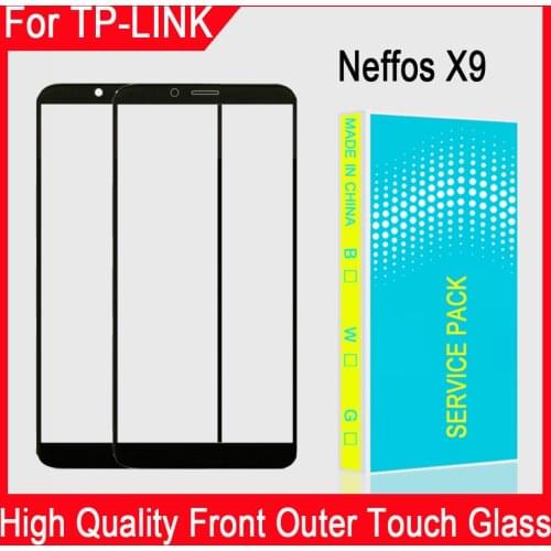LCD Display Touch Panel Front Glass For TP-LINK Neffos X9 Touch Screen Glass Replacement Repair Parts