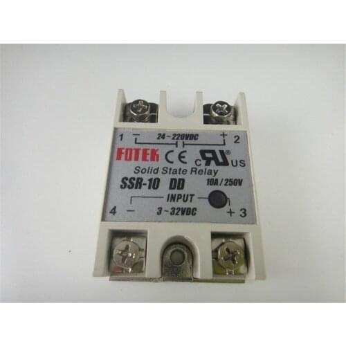 1Piece/Lot Free Shipping Solid State Relay SSR-10DD DC-DC 10A 3-32VDC 24-220VDC