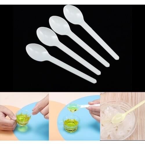 10/20/50Pcs Mini Dispensing Spoon Jewelry Tool Resin Silicone Mold Tools for DIY UV Resin Crafts Jewelry Making Accessories