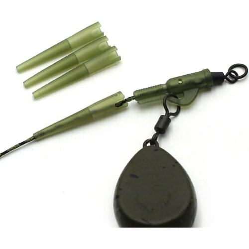 20 pcs Carp Fishing Accessories Carp Line Anti Tangle Sleeves For Carp Feeder Fishing Rig Tail Rubber Carp Coarse Fishing Tool