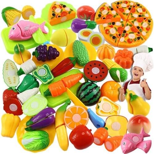 21pcs/set Party Simulation Vegetable Props Holiday Decoration Child Plastic Set Toy Understanding Fruit Random E11103
