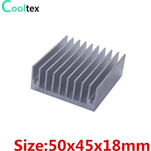 30pcs/lot) 50x45x18mm Aluminum heatsink radiator for chip LED VGA RAM GPU VGA computer 's component heat dissipation