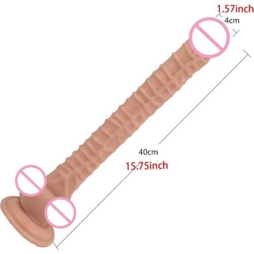 50LF Realistic Long Dildo with Suction Cup G-spot Plug Adult Sex Toys for Women Couples Manual