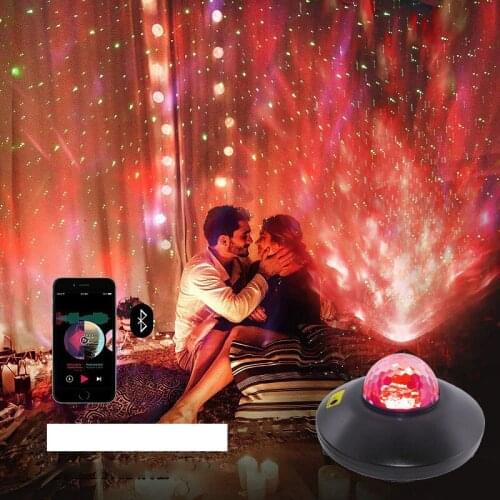 Bluetooth USB Voice Control Music Player projector Lamp Starry Sky Night Blueteeth Projector USB Charging Colorful Night Light