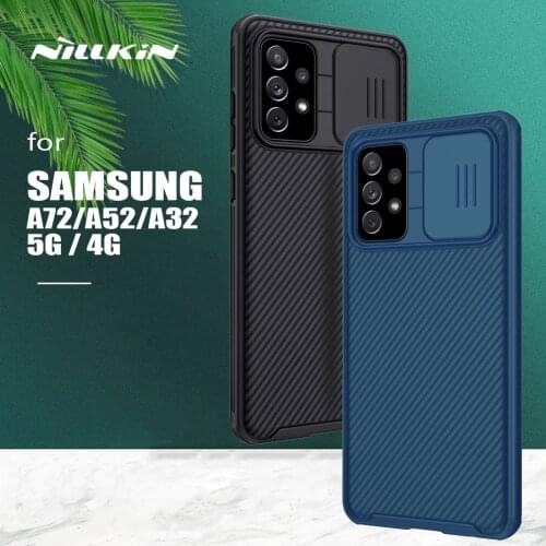 For Samsung Galaxy A72 A52 A32 5G Case Nillkin CamShield Slide Camera Case PC Frosted Textured Cover for Samsung A72 A52 A32 4G