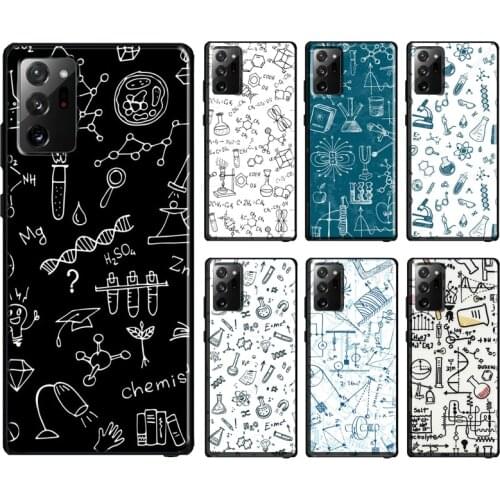 Science Chemistry Formulas Phone Case For Samsung Galaxy S20 FE Note 20 S21 Ultra S8 S9 S10 Note 10 Plus S10e Coque