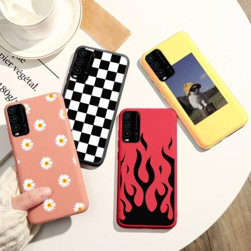 For Xiaomi Redmi 9T Case 2021 Cute Cat Phone Coque For Redmi9T 9 T Soft Silicone Little Daisy Flower Capa Shell Back Cover 6.53"