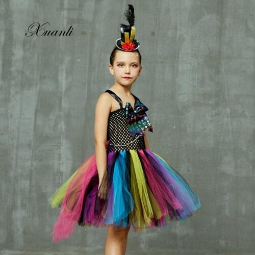 Children christmas dress Girls Tutu Dress and headband hat set Halloween Cosplay Costume for Kids Birthday Party Dress