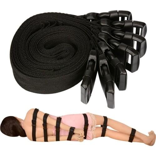 7PCS/Set Sex Products Under Bed Restraints Bondage Set Sex Toys for Couples Woman Flirt Adult Games Straps Erotic Toys Handcuffs