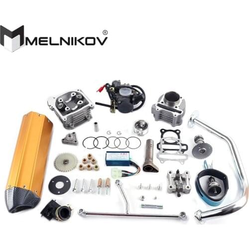 GY6 50/80 upgrade GY6 100 50mm QMB139 4 STROKE 137qma 139qmb CYLINDER KIT Head Camshaft Rollers Oil Gear Rings Arms Assemly