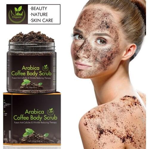 Coffee Body Scrub Exfoliating Whitening Moisturizing Anti Cellulite Wrinkle Reducing SK88