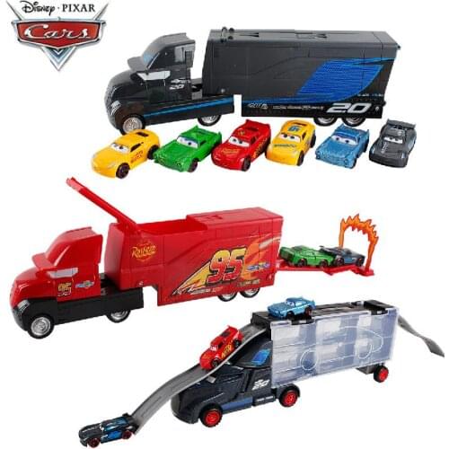 Disney Pixar Cars 3 Toys Lightning Mcqueen 1:55 Diecast Jackson Storm Mater Metal Alloy Model Car Set Toys For Kids Gift Boy