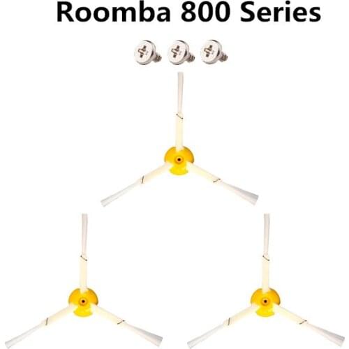 3pcs Washable Accessories Side brush For irobot Roomba 800 Series 820 830 840 850 860 870 890 Robotic Vacuum Cleaner Spare Part