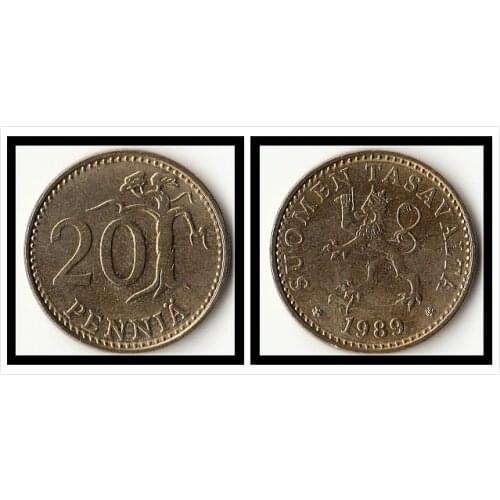 Finland 20 Penni Coins Europe New Original Coin Commemorative Edition 100% Real Rare Eu Random Year