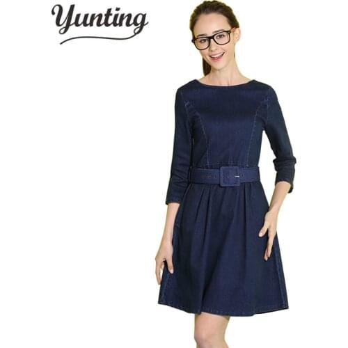 New 2021 Spring Fashion Denim Dress Women Casual Jean Dresses Sexy Slim Maxi Dresses Autumn Vestido Size 2XL