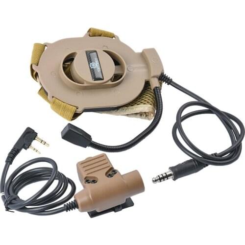 WADSN BowmanII & U94PTT unilateral headphones Kenwood/Bao Feng radio connector set