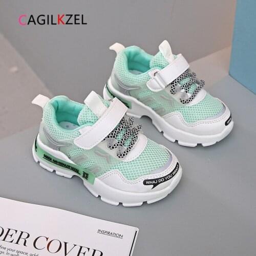 CAGILKZEL Autumn Kids Shoes For Girls Breathabel Mesh Sports Baby Girls Shoes Casual Sneakers Children Shoes Chaussure Enfant
