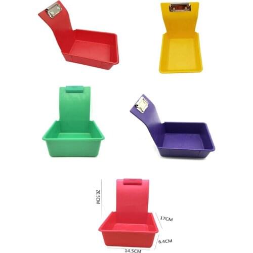 5PCS Dental Lab Model Work Plastic Model Convey Box Durable Storage Case With Metal And Plastic Clip Holder 10 Colors