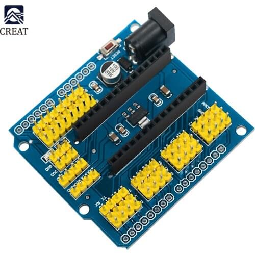 NANO I/O IO Expansion Sensor Shield Module For Arduino R3 Nano V3.0 3.0 Controller Compatible Board I2C PWM Interface 3.3V