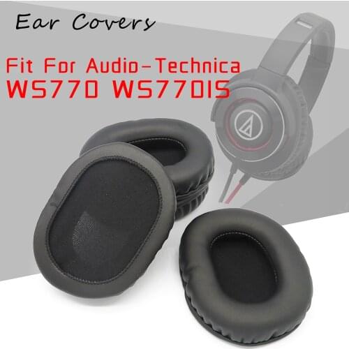 EarPads For Audio Technica WS770 WS770IS ATH-WS770 ATH-WS770IS Headphone Earpads Replacement Headset PU Leather Sponge Foam
