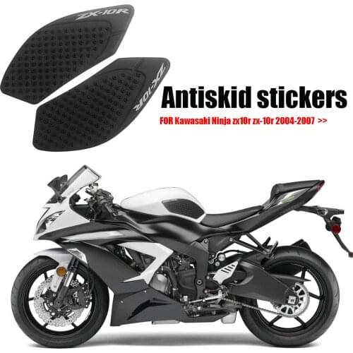 For Kawasaki Ninja ZX-10R ZX10R 2004-2007 Motorcycle Protector Anti slip Tank Pad Sticker Gas Knee Grip Traction Side 3M Decal