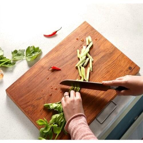 Cutting Board With Handle Rosewood Kitchen for Meat Cheese Vegetables Fruit Chopping Board