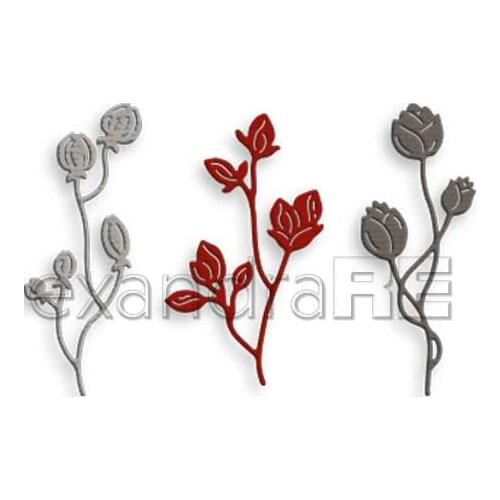 Dies Scrapbooking Metal Bud Branches Dies Craft Embossing Make Paper Greeting Card Making Template DIY Handmade 2021 New Arrive