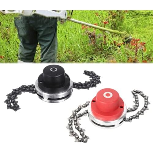 Heavy Duty Petrol Grass Trimmer Head 65Mn Lawn Mower Trimmer Head Chain Brushcutter Lawn Mower Garden Weed Brush Cutter Tools