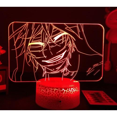 3D LED Lamp Anime Angels of Death Night Light for Kids Bedroom Decoration Manga Gift for Her Him Room Desk Lamp Angels of Death