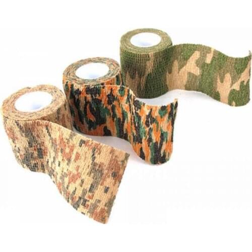 Outdoor camouflage belt stretchable adhesive-free self-adhesive non-woven fabric hunting camouflage bicycle sticker