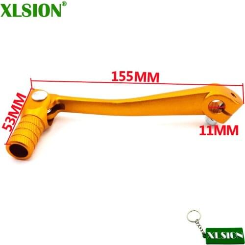 XLSION Golden Aluminum Folding Gear Shifter Shift Lever For 50cc 110cc 125cc 140cc Pit Dirt Bike Atv Quad Motorcycle