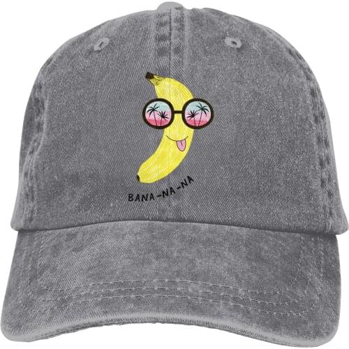 Funny Banana In Sunglasses Retro Baseball Cap Cowboy Hat Fitted Cap Snapback Hat for Men Women Casual Cap Sun Hat Outdoor Cap