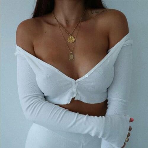 Women Sexy Summer Casual Tank Tops Vest Blouse Long Sleeve Crop Shirt Size6-12