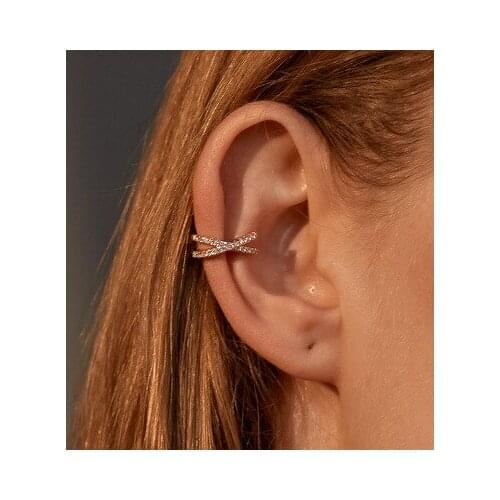 Punk Gold Metal Ear Cuff Ear Clip for Women No Pierced C Shape Geometric Small Earcuff Ear Wrap Earcuff Clips Jewelry