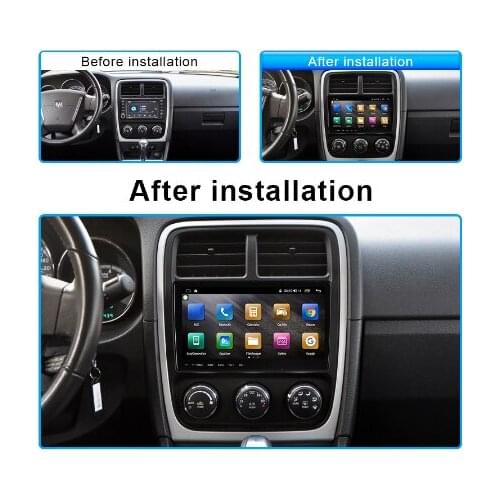 Zwnav Android Auto Usb Multimedia Video Audio Gps Radio Fm/Am Bt Dvd Voice Navigatie Speler for Dodge kaliber 2010-2011