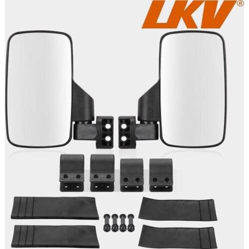 1.75" 2" Clamp UTV Rear View Center Side Mirror Set for Polaris RZR Ranger for Arctic Cat for Yamaha for Kawasaki for Honda for