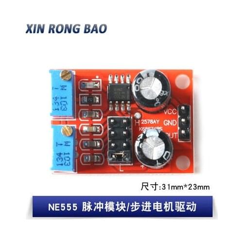 1PCS NE555 pulse frequency,module duty cycle adjustable module square/rectangular wave signal generator stepping motor driver