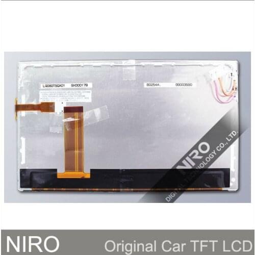 100% New Original Car Navigation LCD Display Screen LQ080T5GA01 LQ080T5GC01 w/ Touch Screen Digitizer Lens For Toyota Highlander