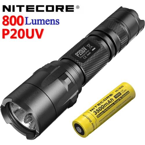 100% Original NITECORE P20UV CREE XM-L2 U2 LED Max Output 800 lumens White light
