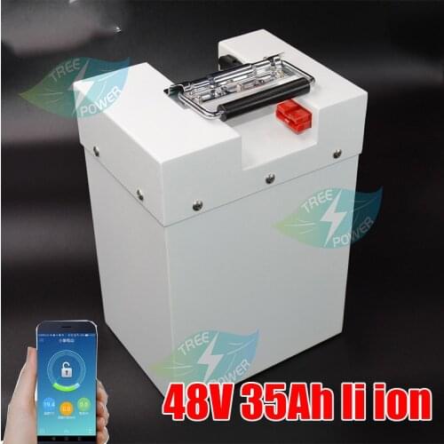48v 35ah lithium ion battery pack with BMS for 48V 2500W 15kw 10kw 1000w efoil board tricycle bike scooter + 5A Charger