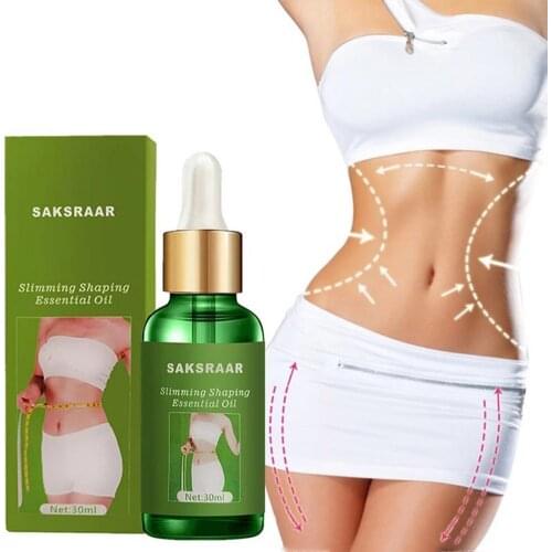 30ml Anti Cellulite Essential Oil Weight Loss Fast Absorption Fitness Accessory Leg Waist Slimming Essential Oil for Sport