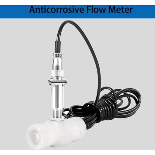 Anticorrosive Water Flow Meter Turbine Flowmeter Sensor Sulfuric Acid Hydrochloric Acid Liquid Measurement