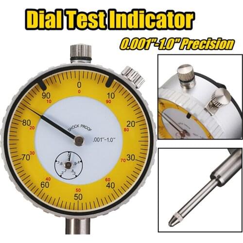 0.001"-1.0" Precision Dial Gauge Test Indicator For Universal Magnetic Base Holder Stand Table Scale Finder Measurement Tool