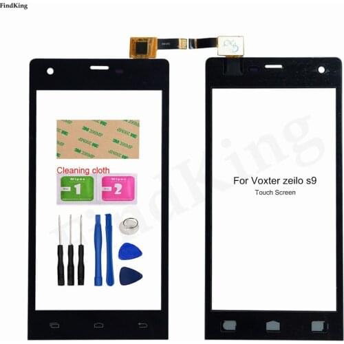Mobile Phone Touch Screen For Voxter Zeilo S9 Touch Screen Digitier Panel Front Glass TouchScreen Lens Sensor Adhesive