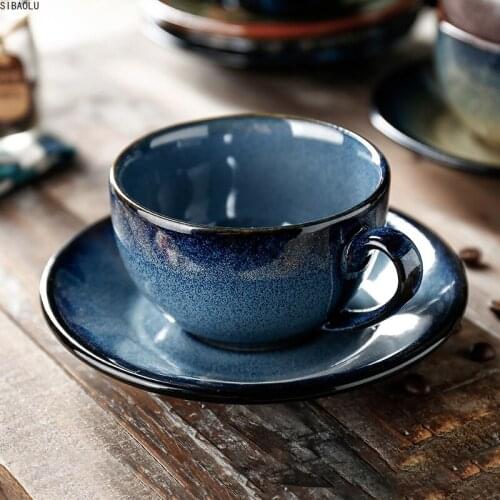 Nodic Porcelain Coffee Cup And Saucer Set Reusable Latte Travel Coffee Christmas Cup And Saucer Koffie Kopjes Crockery