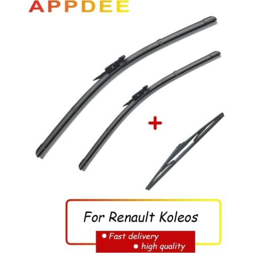 APPDEE Wiper Front Rear Wiper Blades Set For Renault Koleos 2008-2015 Windshield Windscreen 24"+19"+16"